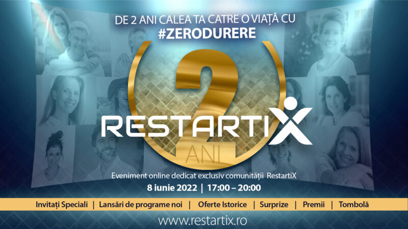 RestartiX De 2 ani calea ta către o viață cu #ZERODURERE