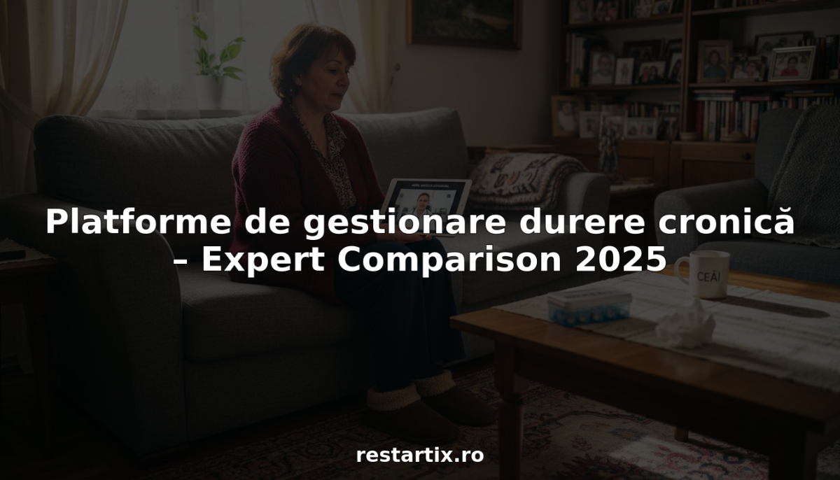 Platforme de gestionare durere cronică – Expert Comparison 2025
